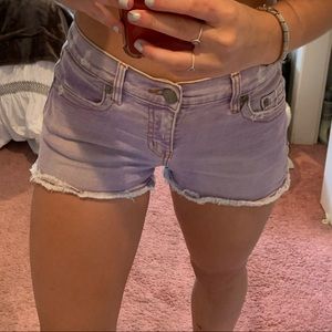 Purple Jean Shorts